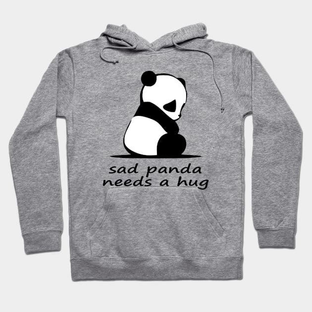 sad panda needs a hug Hoodie by redhornet